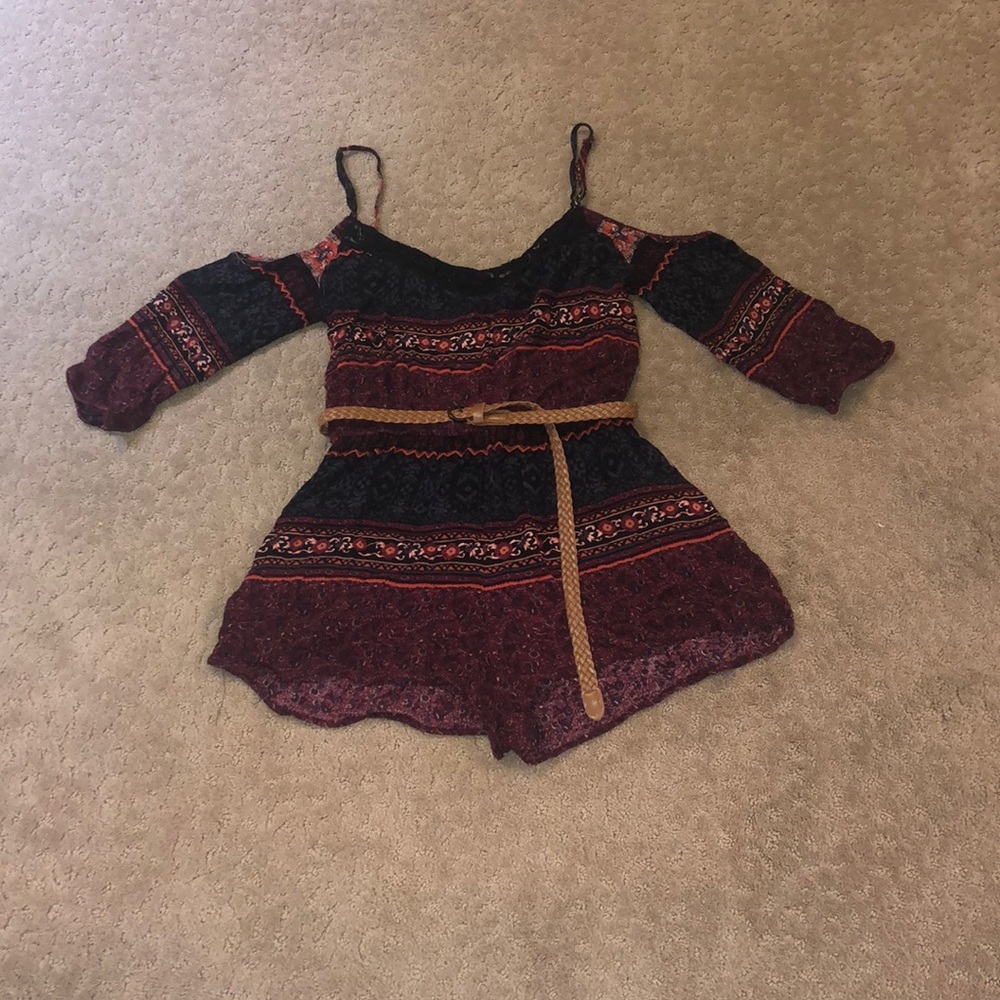 Patterned hipster romper